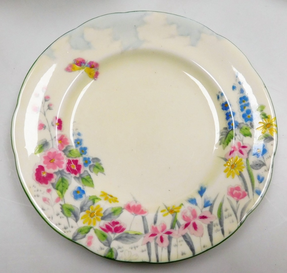 A mid century Paragon porcelain part tea service, decorated with meadow flowers, printed mark, compr - Image 2 of 3