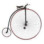 An Ordinary Penny Farthing, 52", probably Humber respoked, 1950's, ridden by John Talton in many vet