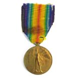 A Victory Medal awarded to Pte. Frank Webster 104842 Durham Light Infantry, later G/41054 Royal Muns