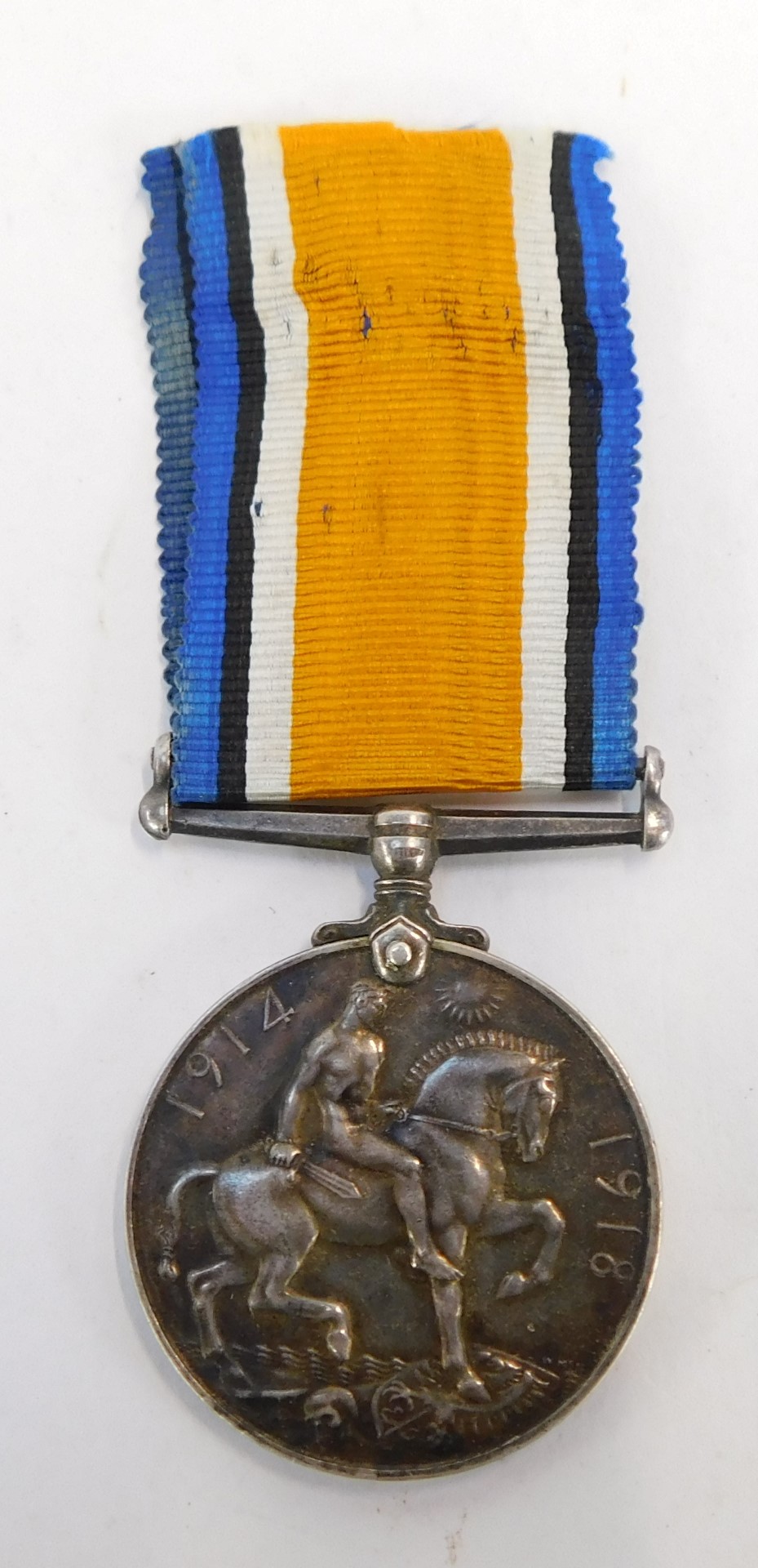 A British War Medal awarded to Pte. 3519 Walter William Grant, 3rd Bn The Leinster Regiment. Note: - Image 3 of 7