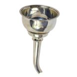An Elizabeth II silver wine funnel, with shell cast thumb press, and gadrooned rim, Birmingham 2005,