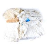 A quantity of linen and lace, comprising Christening gowns, dresses, napkins, etc. (1 box)