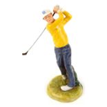 A Royal Doulton figure Teeing Off, HN3276, printed marks beneath, 22cm high.