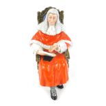 A Royal Doulton figure The Judge, HN2443, printed marks beneath, 16cm high.