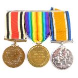 A Great War medal pair plus Special Constabulary, issued to 203707 Private Harry A Wratten, Royal We