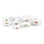 A group of Royal Crown Derby Derby Posies teaware, comprising breakfast cup and saucer, two cups, tw