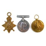 A 1915 Star Trio awarded to 2583 Pte Willie Hirst, Royal Munster Fusiliers. Landed Gallipoli 7th Aug