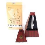 A Wittner metronome, Maelzel system, boxed.