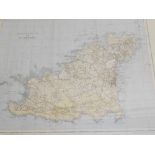 After Sidney and J Richards. Guernsey, Herm and Sark Channel Islands, printed map, in two parts, eac