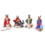 Four Royal Doulton Bunnykins figures, limited edition, comprising Saint David, Saint Andrew, Saint P