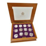 A Royal Mint Golden Jubilee collection, comprising of twenty four silver coins from the twelve Commo