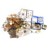 Pre-decimal and decimal coinage, to include shillings, pennies, threepences, fifty pence coins, etc.