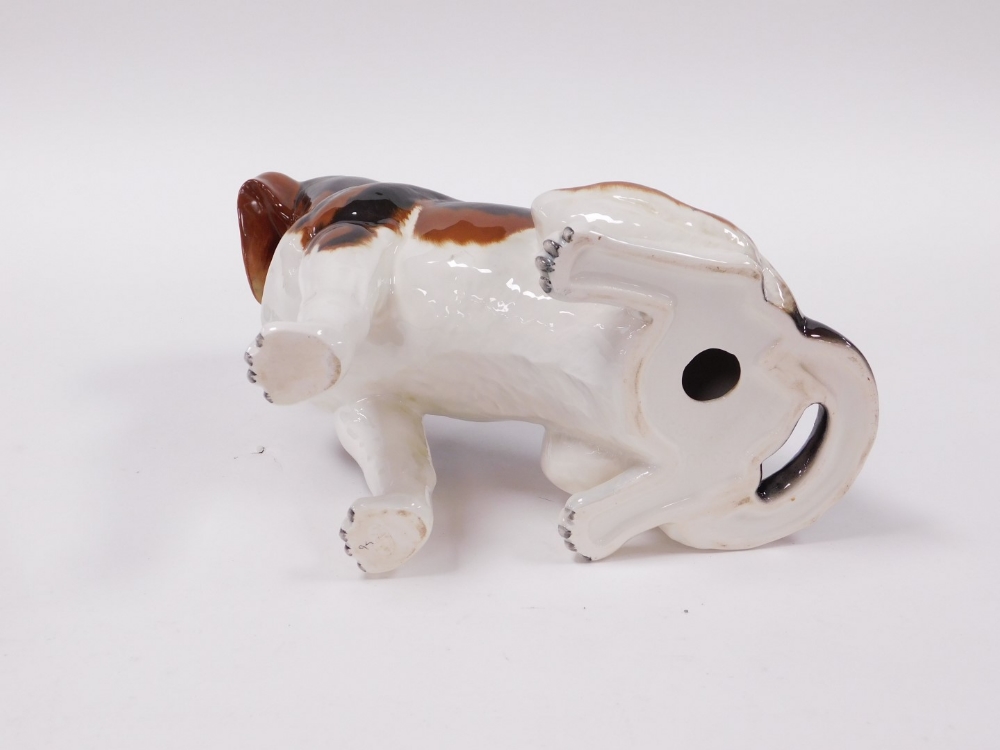 A Beswick pottery fireside dog modelled as a Beagle, number 2300, impressed marks. - Image 3 of 3