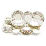 A Royal Worcester Kashmir pattern porcelain part dinner service, to include two handled soup bowls a