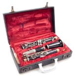 A Bewsey and Hawkes clarinet, The Edgeware, no 169445, in a fitted case.