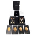 A Royal Mint 2015 United Kingdom definitive proof coin set.