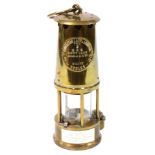 A Protector Lamp and Lighting Company Limited miner's safety lamp, type 6, N and O, with plaque to b