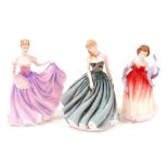 Three Royal Doulton porcelain figures, comprising Rachel, figure of the year 2000, HN376, with certi