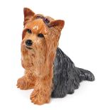 A Beswick pottery fireside figure modelled as a Yorkshire Terrier, number 2377, impressed marks.