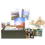 A group of Lilliput Lane related items, to include catalogues, mugs, Christmas ornaments, Lilliput L