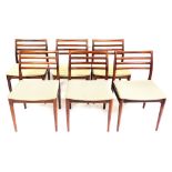 Withdrawn pre-sale by vendor - A set of six 1970s Danish rosewood dining chairs by Sorg Stolefabrik,