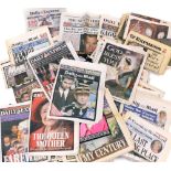 Daily Express Royal Commemorative newspapers, together with The Mail newspapers. (a quantity)