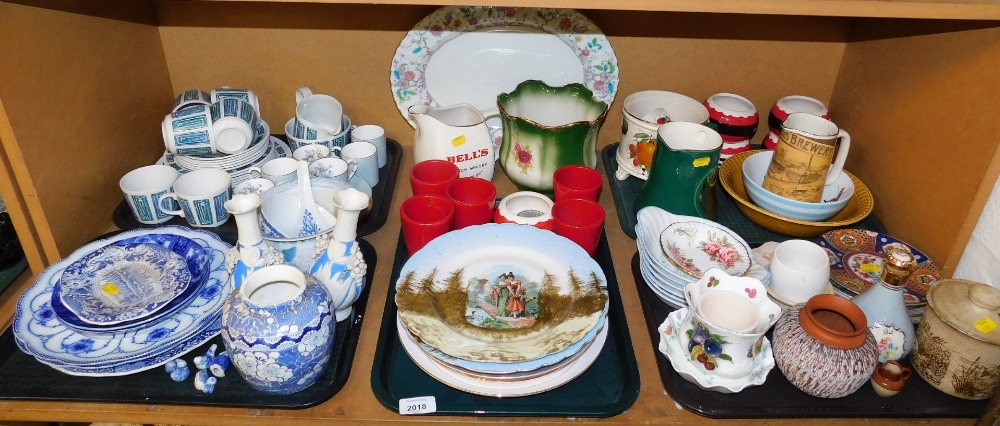 Decorative china and effects, to include Royal Worcester Woodland pattern coffee cans and sauces, Be