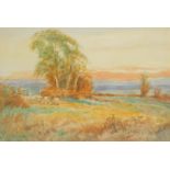 E Darley (British, early 20thC). Even Tide, watercolour, signed and dated, titled verso, 14cm x 20cm