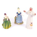 A Royal Doulton figure modelled as Fleur, HN2368, another modelled as Clarinda, HN2724, and a figure