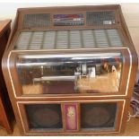 A 1980s NSM City-II juke box, with capacity for eighty 45rpm records and one hundred and sixty tune