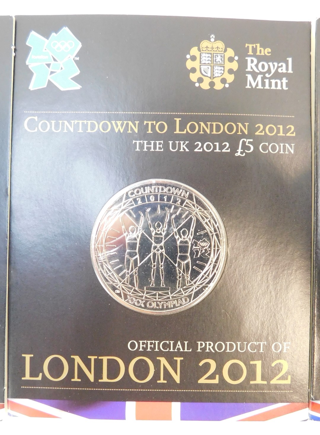 Three Royal Mint Countdown to London 2012 Olympics five pound coins 2011, together with a Royal Mint - Image 3 of 5