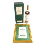 A bottle of the Macallan Woodland Estate limited edition single malt Scotch whisky, 40% volume, with