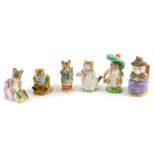 Various Royal Albert Beatrix Potter figures, to include Benjamin Bunny, 8cm high, And This Pig Had N