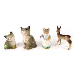 A Beswick Beatrix Potter figure Tabitha Twitchett, printed marks beneath, 10cm high, various other B