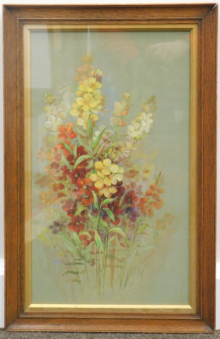 Walter Harold Austin (1891-1971). Summer flowers, watercolour, signed, 47cm x 28cm. Austin was a Roy - Image 2 of 4