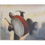 James Donovan (b.1974). Dawn Chorus, oil on canvas, initialled, 25cm x 30cm. Martin Tinney Gallery a
