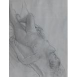 Terence C. Rees (b.1936). Resting, pencil, initialled, 43cm x 55cm. Signed and titled verso.