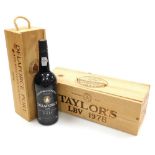 Two bottles of vintage port, comprising a bottle of Taylor's Port Magnum LBV 1978, in original unope