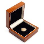 A Victorian gold half sovereign, dated 1897, 4g, in fitted box with outer packaging.