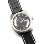 A late 20thC Favre-Leuba duomatic gentleman's wristwatch, circular back dial, centre seconds, date a