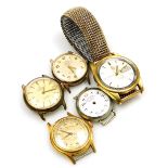 A Jobina gentleman's gold plated wristwatch, Onsa Super automatic wristwatch, Modaine gold plated ge