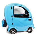 A Scooterpac cabin car MK2+, in blue trim, serial number 201909111, 2.8 registered miles, together w