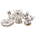 A Paragon porcelain Tree of Kashmir pattern part dinner and tea service, comprising oval meat plate,