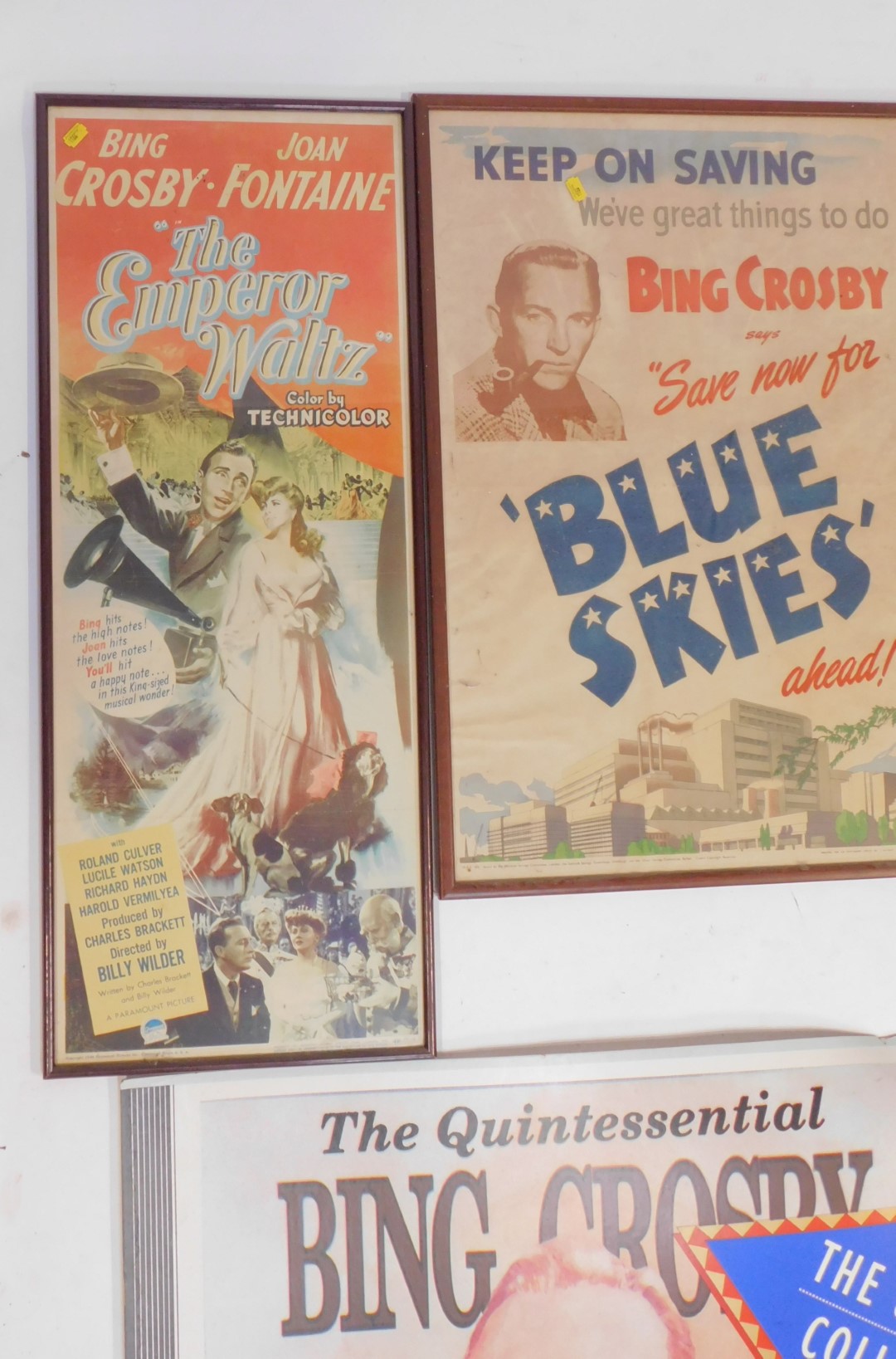A collection of Bing Crosby posters, to include advertising 'Keep on Saving We've Great Things to do - Image 4 of 6