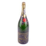A Moet and Chandon 1982 jeraboam empty champagne bottle, 51cm high.