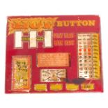 A Hot Button glass one arm bandit board, 42cm x 51cm. (AF)