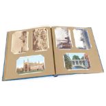 Deltiology. An album containing postcards from the 40s, 50s, and 60s, mainly British towns, some in