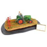 A Country Artists farming figure group, entitled Tedding the Grass by Steve Boss and Tony Slocombe,