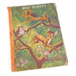 Felix Salten (Walt Disney). Bambi, children's book with coloured photographs, in paper binding.