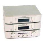 Marantz hi-fi, comprising CD player CD5005, CD player CD6006, an integrated amplifier PM5005, in sil